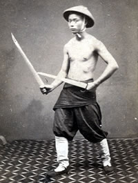Chinese Soldier with "Double Knives" (Seung Dou)